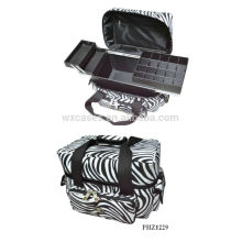 hot sell&waterproof makeup bag with 3 trays inside manufacturer